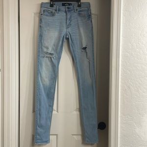 Hollister Men’s Super Skinny Distressed Jeans Size 32